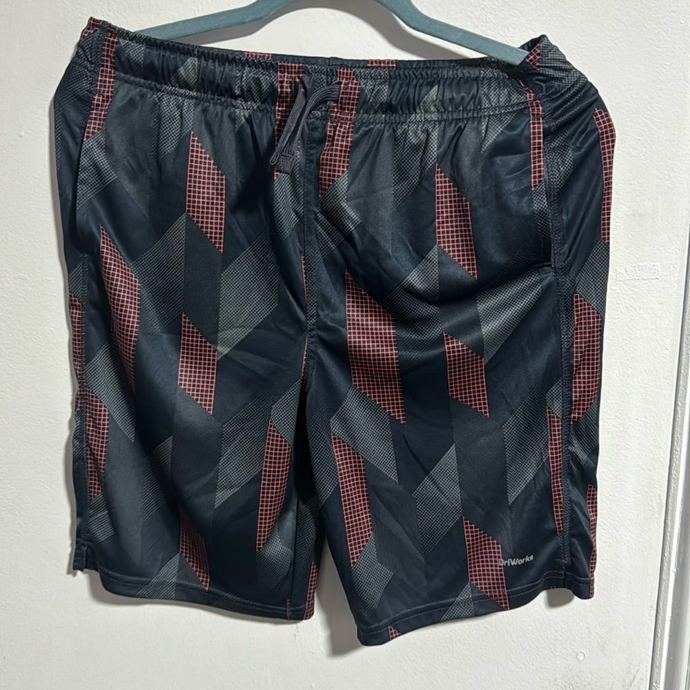 Grey Grid Shorts